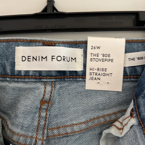 NWT Aritzia Denim Forum The 80s Stovepipe Hi-rise Straight Jean - size 26 - Picture 9 of 10